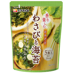 香り楽しむおみそ汁 わさびと海苔5食