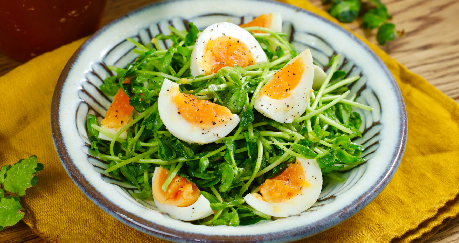 濃厚なうまみたっぷり!味玉こうじナムル