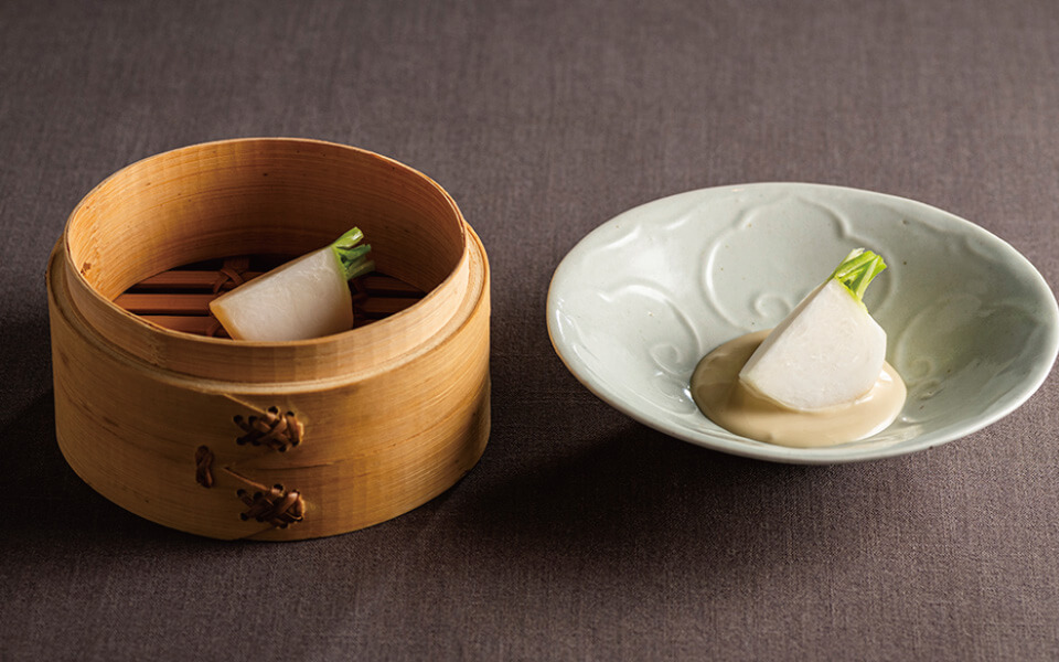 蕪の温冷 〜精進塩こうじソース〜