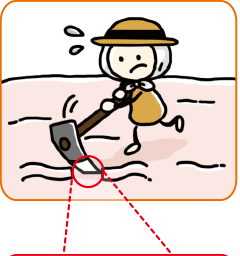 お肉表面のたんぱく質を、酵素さんが耕しています。これはお肉表面のたんぱく質を分解しているのです。