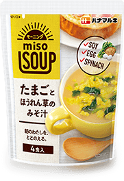 モーニング miso SOUP たまごとほうれん草のみそ汁 4食