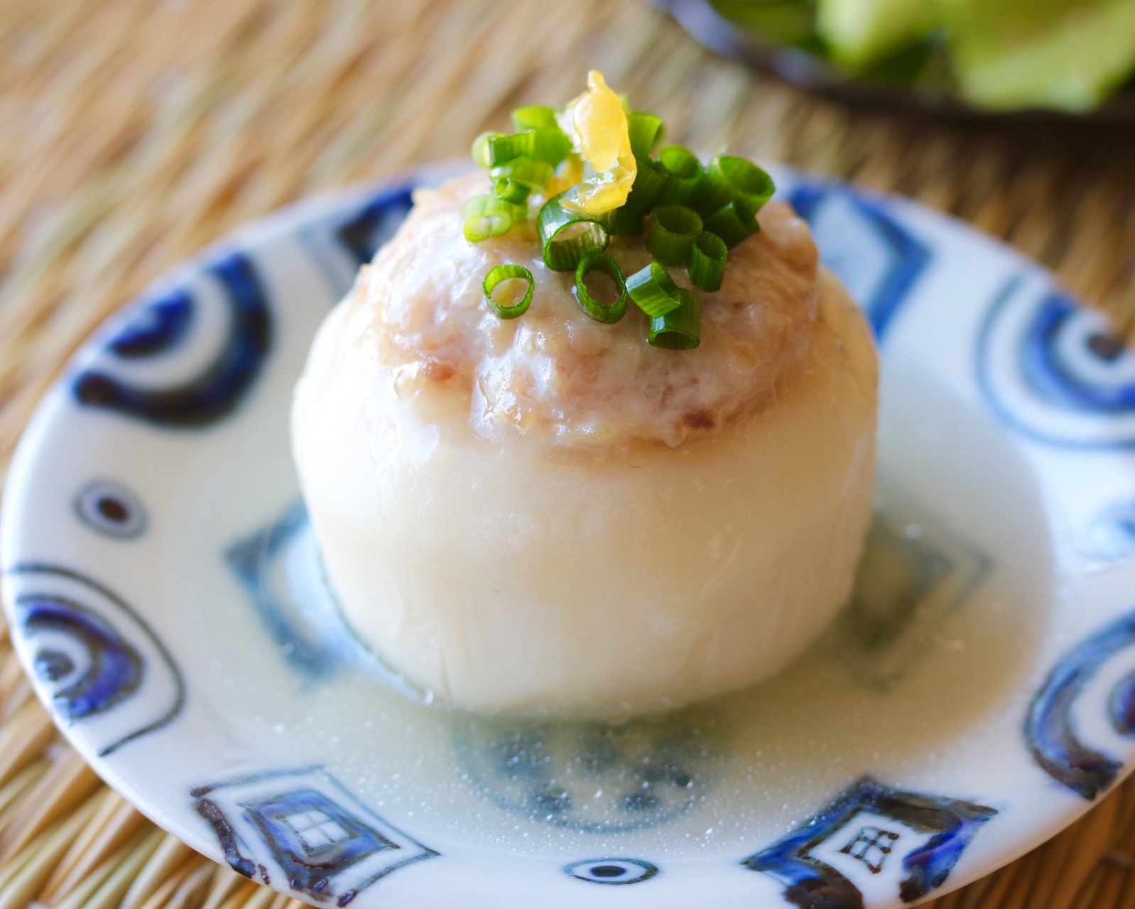 カブの肉詰めあんかけ～液体塩こうじ使用～