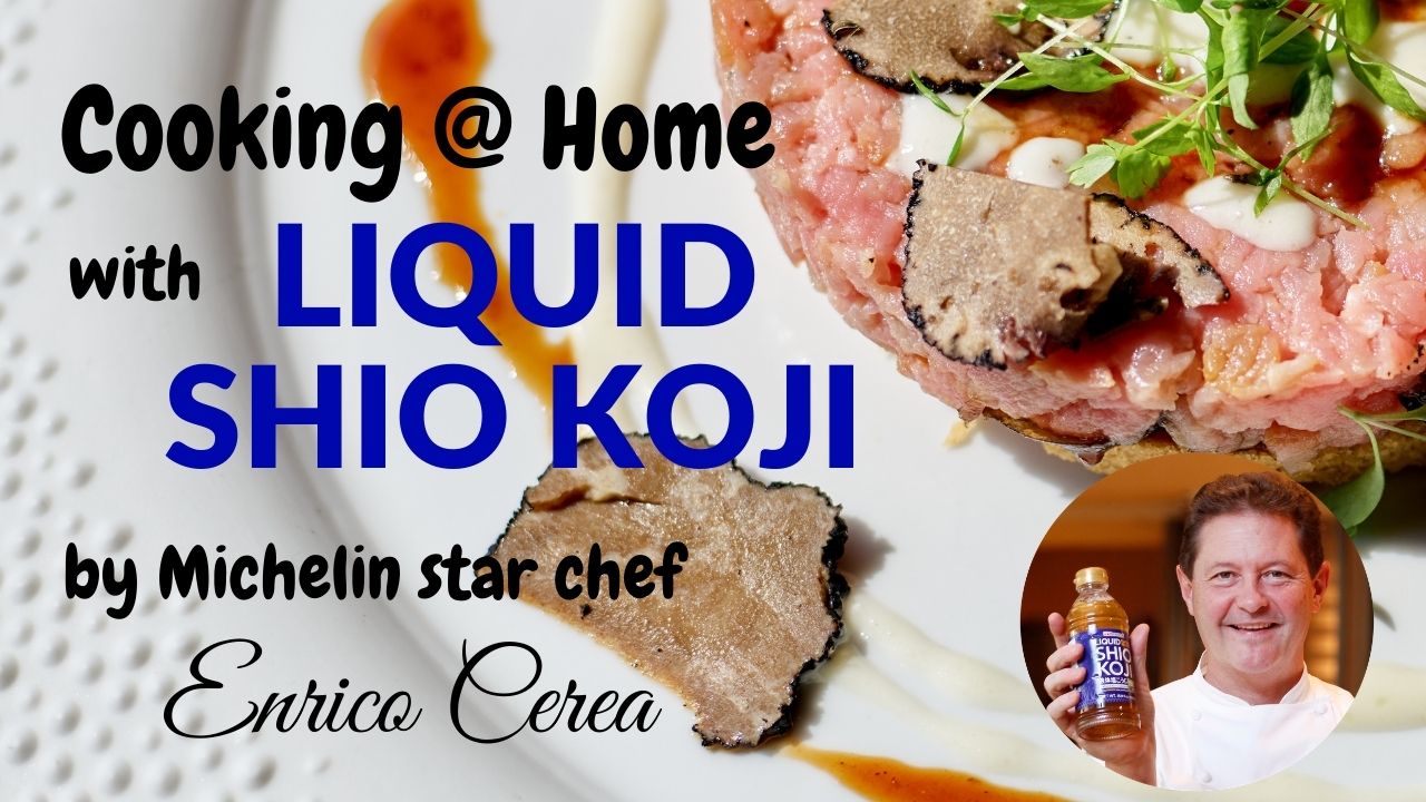 【Cooking @ Home with LIQUID SHIO KOJI】BEEF TARTARE ON PASTRY MARINATED WITH LIQUID SHIO KOJI