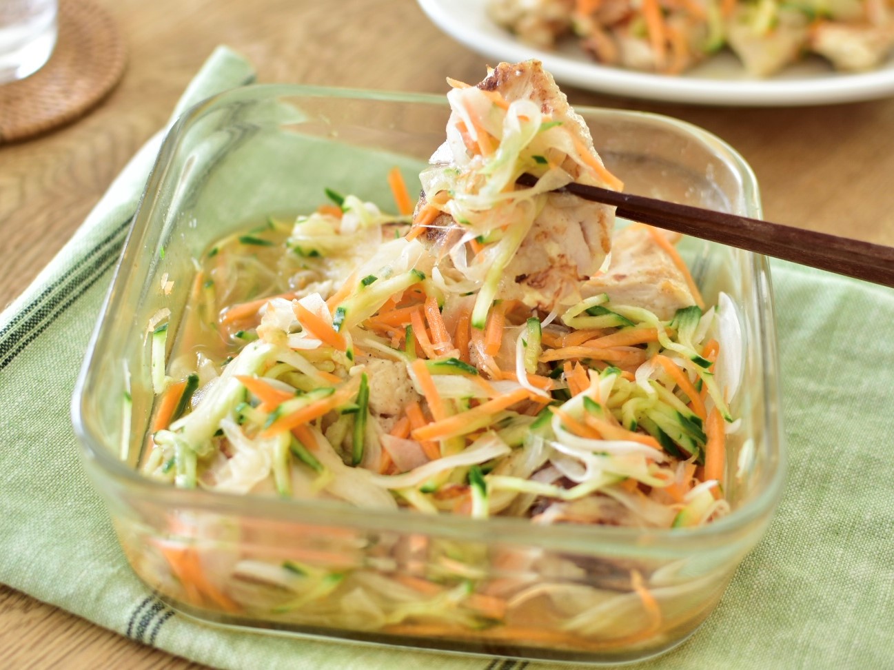 夏バテ解消に♪野菜たっぷり塩とり南蛮