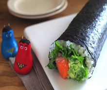 サーモンとアボカドのサラダ恵方巻☆