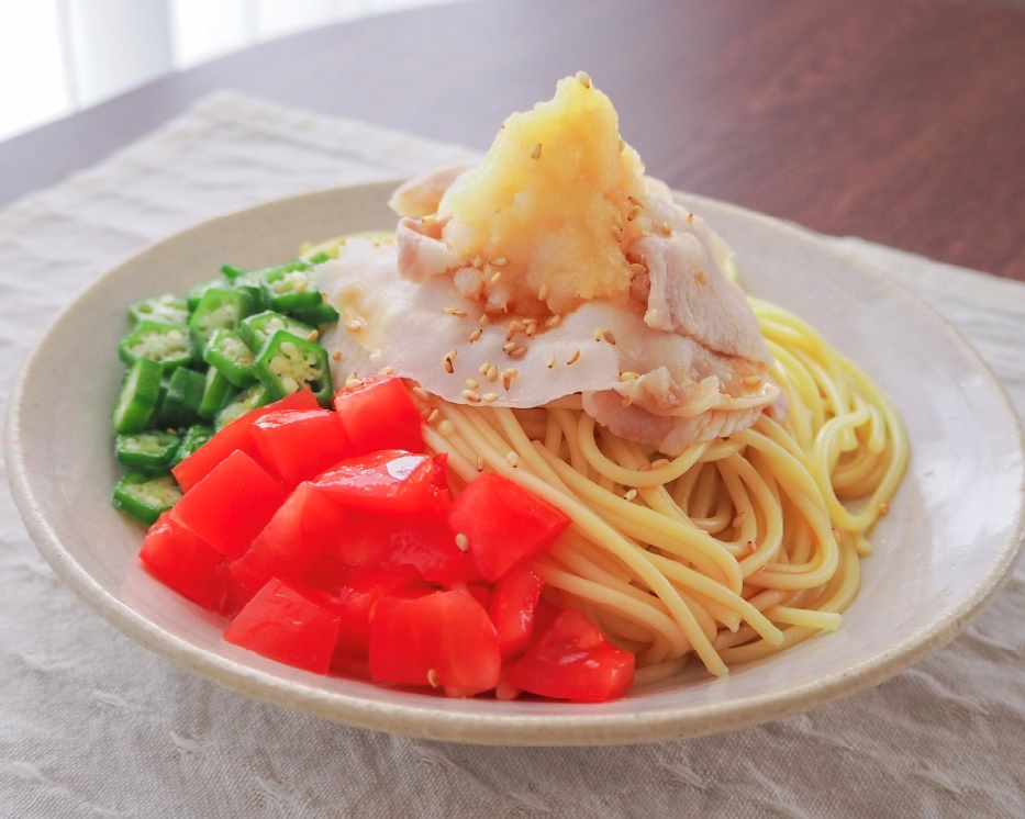 やわらか冷しゃぶで冷製パスタ☆