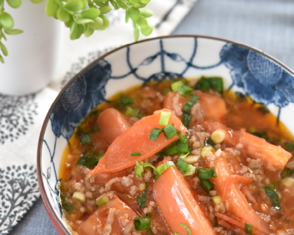 液体塩こうじでトマトの麻婆風炒め☆