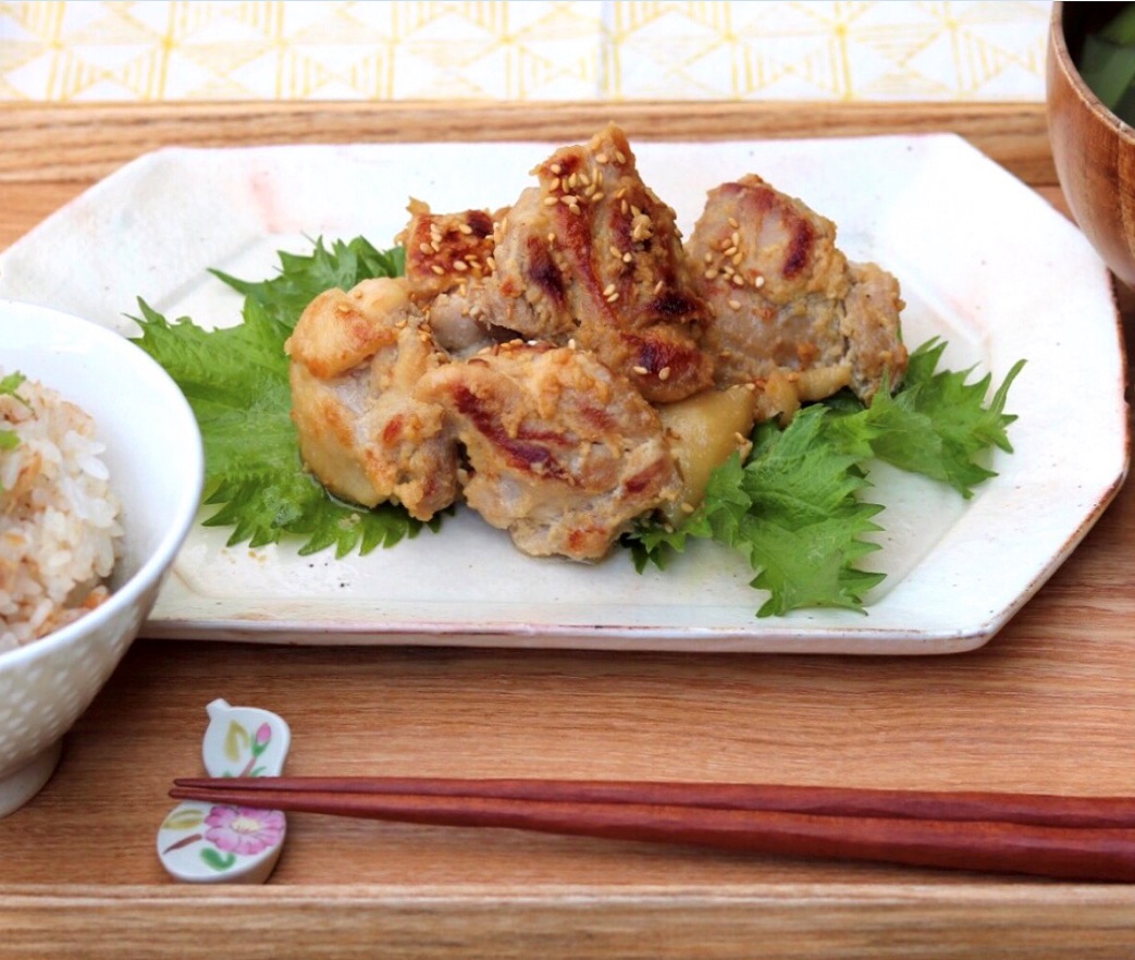 液体塩こうじで柔らか！鶏肉のねりごま照焼