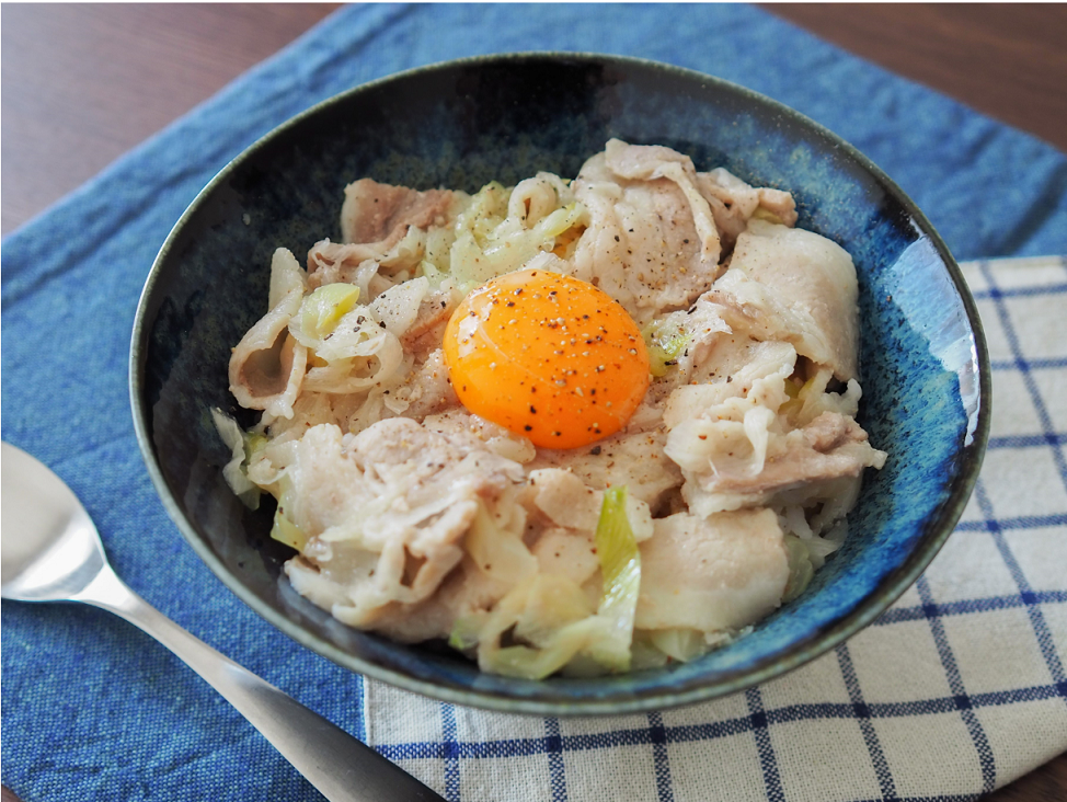 レンジで簡単♪ねぎ塩こうじ豚丼